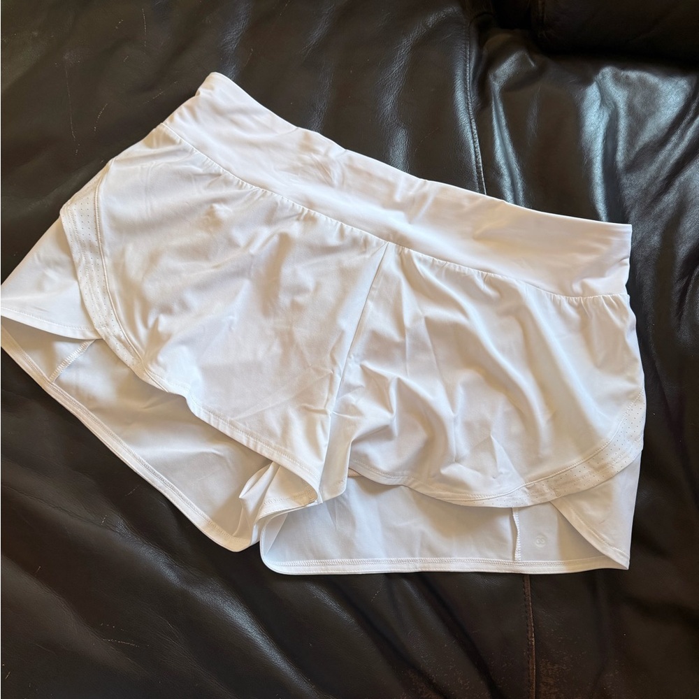 Women's White Athletic Shorts